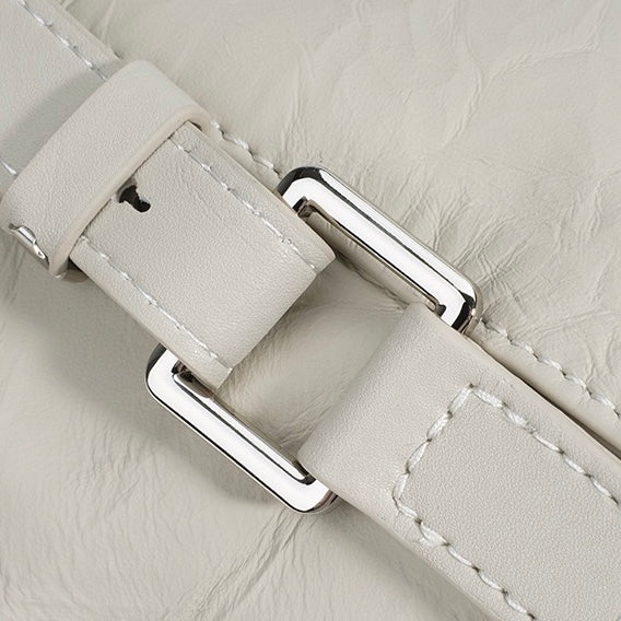 Élyrane Plissé | Sac Convertible en Cuir