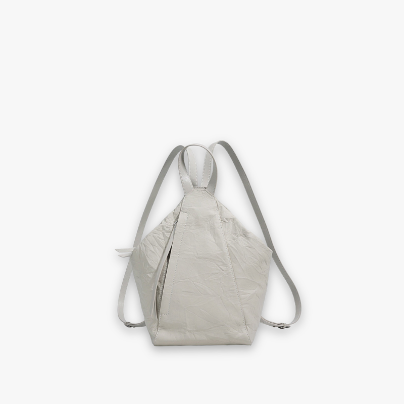 Élyrane Plissé | Sac Convertible en Cuir