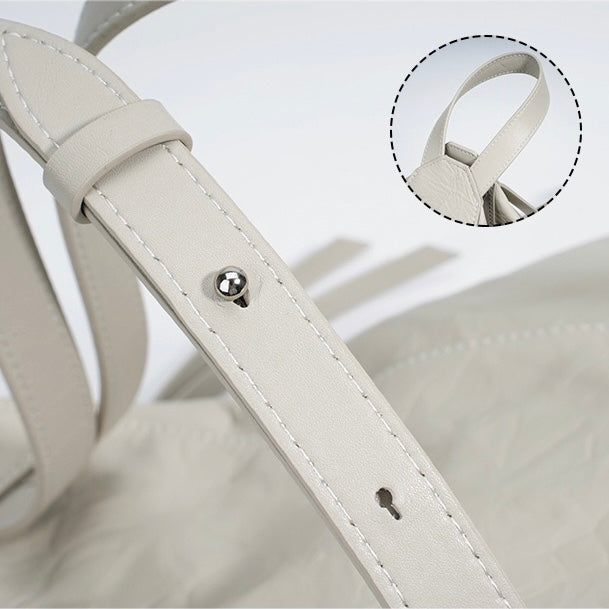 Élyrane Plissé | Sac Convertible en Cuir